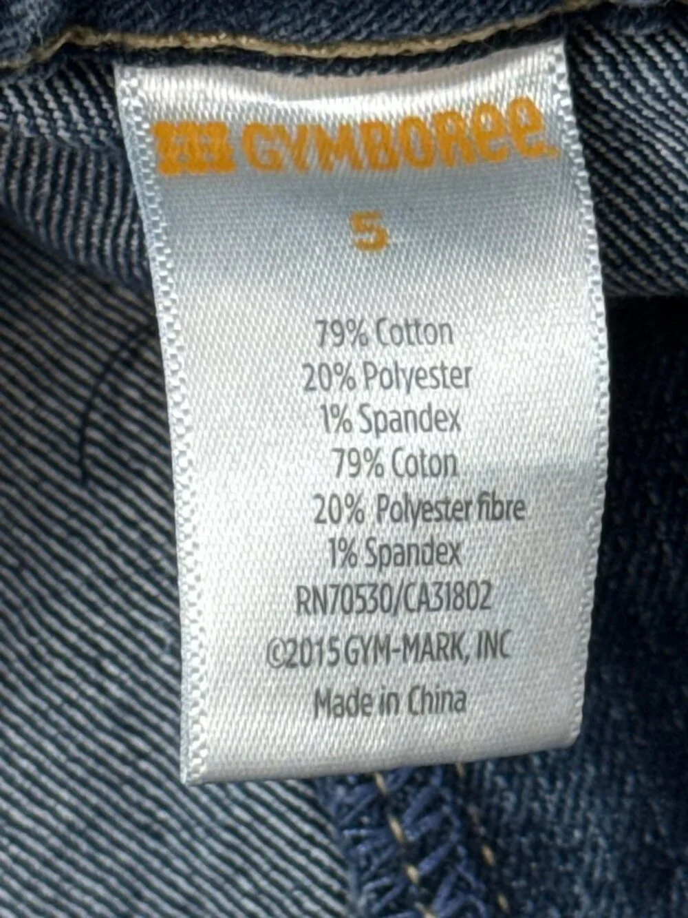 Gymboree Girls Jeans Size 5 Bootcut Dark Wash Bow Pocket Denim Pants